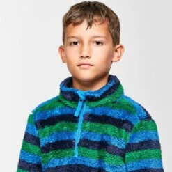 Kids' Stripe Print Half-zip Fleece -Peter Storm go 374767 d